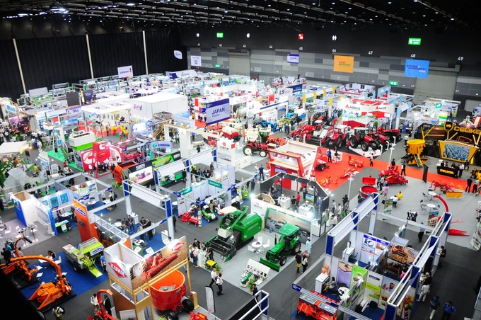 Agricultural equipment previously exhibited at the AGRITECHNICA ASIA exhibition in Thailand. Photo: AGRITECHNICA.