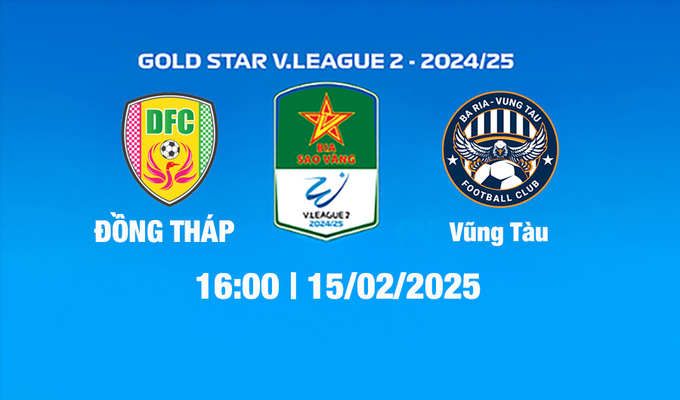 Trực tiếp bóng đá Đồng Tháp vs Vũng Tàu, 16h00 hôm nay 15/2/2025