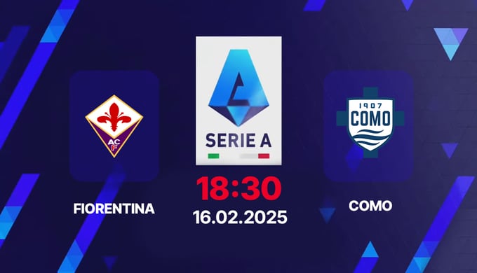 Trực tiếp bóng đá Fiorentina vs Como, Serie A, 18h30 hôm nay 16/2/2025