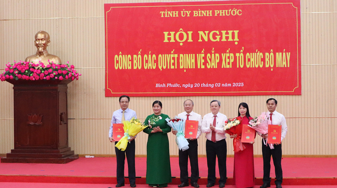 Ban lãnh đạo Sở KH-CN sau sáp nhập.