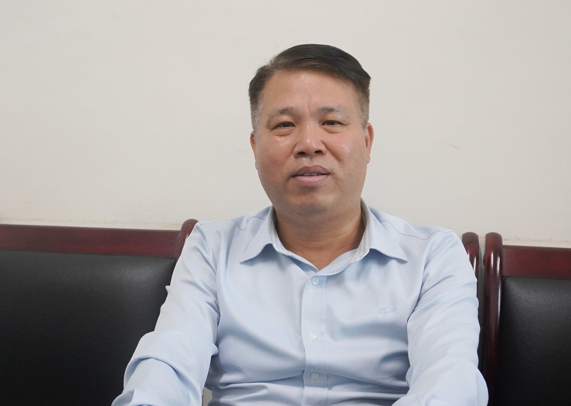 Mr. Tran Cong Khoi, Director of the Breeding and Feed Department at the Directorate of Fisheries (Ministry of Agriculture and Environment), stated that the quality of shrimp seed supplied to farmers is generally quite good. Photo: Hong Tham.