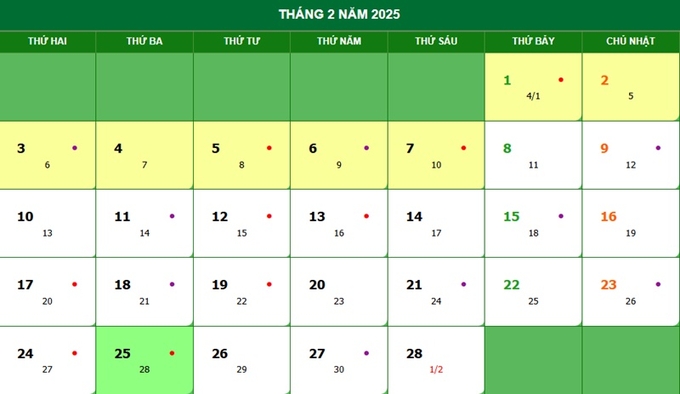 Lịch âm 25/2/2025, xem âm lịch hôm nay Thứ 3 ngày 25/2/2025