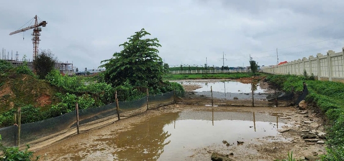 Hiện dự án 'ngốn' trên 70 tỷ đồng đang tạm hoãn thi công. Ảnh: TT.