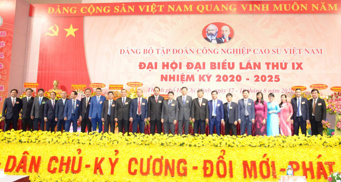 Đại hội đại biểu Đảng bộ VRG lần thứ IX, nhiệm kỳ 2020-2025.