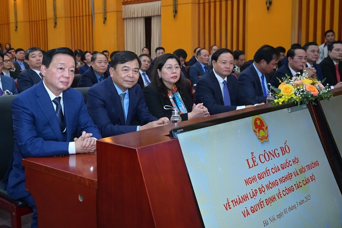 Deputy Prime Minister Tran Hong Ha attended the conference on the afternoon of March 1. Photo: Tung Dinh. 