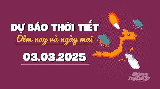 Tin tức thời tiết đêm nay và ngày mai 3/3/2025 tại các vùng trong cả nước