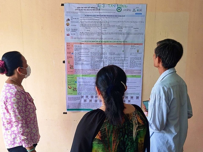 The information in the agro-climatic bulletins clearly presents response scenarios based on hydrometeorological reports. Photo: CIAT.