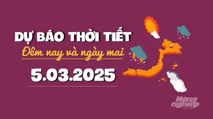 Tin tức thời tiết đêm nay và ngày mai 5/3/2025 tại các vùng trong cả nước