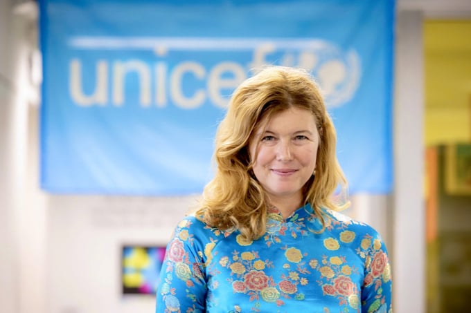Ms. Silvia Danailov, Representative of the United Nations Children's Fund (UNICEF) in Vietnam. Photo: UNICEF Vietnam.