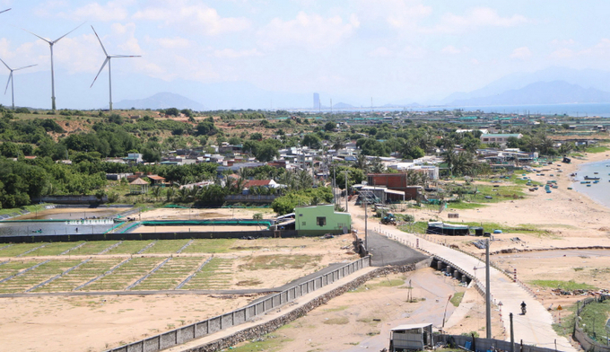 Thôn Vĩnh Trường, xã Phước Dinh, huyện Thuận Nam (Ninh Thuận) là nơi xây dựng Nhà máy điện hạt nhân Ninh Thuận 1. Ảnh: DQ.