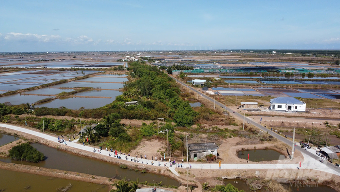 Đối với 2 tuyến đường quan trọng là Trại Sò - Chùa Linh Ứng có chiều dài 2,56km và Cầu Dân Quân - Trạm bơm số 3, dài 3,72km, được khởi công vào năm 2024, với tổng kinh phí 24,3 tỷ đồng. Ảnh: Trọng Linh.