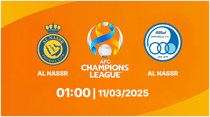 FPTPlay Trực tiếp bóng đá Al Nassr vs Esteghlal, 01h00 hôm nay 11/3/2025