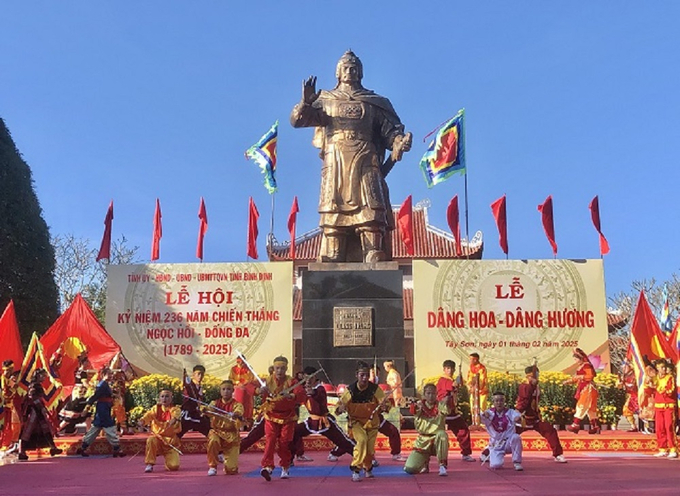 Bảo tàng Quang Trung (huyện Tây Sơn, Bình Định), điểm đến của khách du lịch. Ảnh: V.Đ.T.