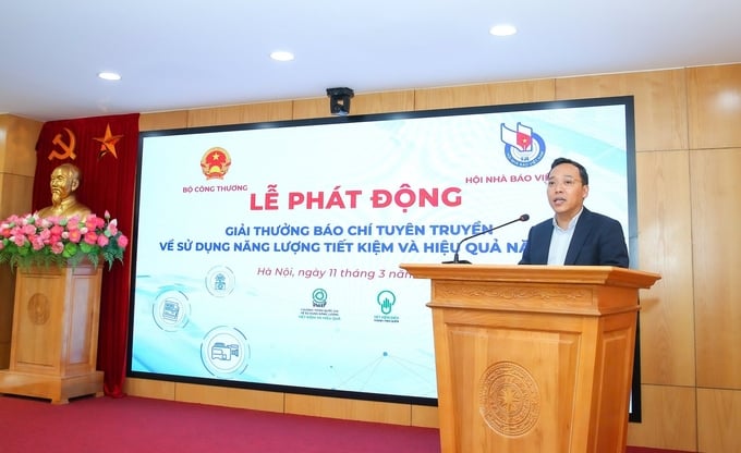 Thứ trưởng Nguyễn Hoàng Long phát biểu tại Lễ phát động. Ảnh: BTC