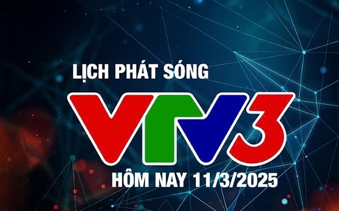 Lịch phát sóng VTV3 hôm nay ngày 11/3/2025