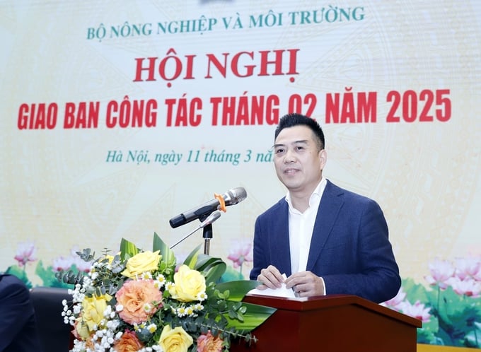 Vụ trưởng Vụ Kế hoạch - Tài chính Đặng Ngọc Điệp phát biểu. Ảnh: Khương Trung.