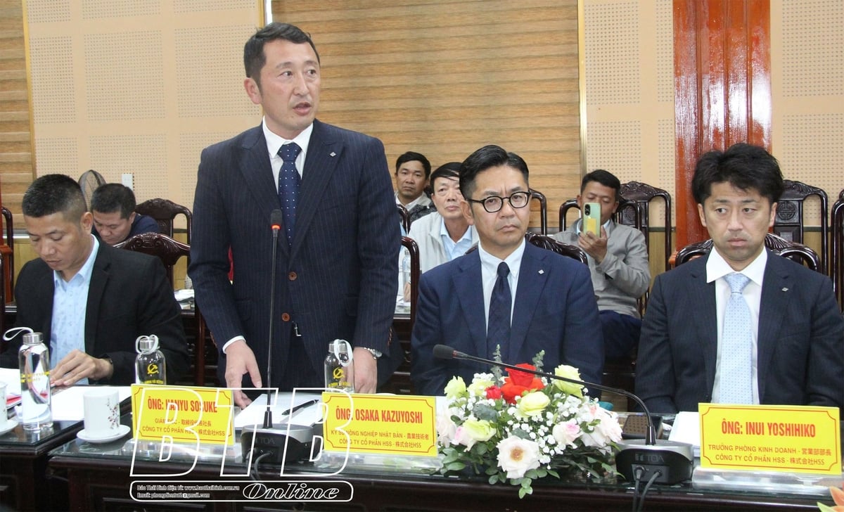 Representative of HSS Company (Japan) signed a cooperation agreement to purchase rice products of Hung Ha district. Photo: Thai Binh Newspaper.