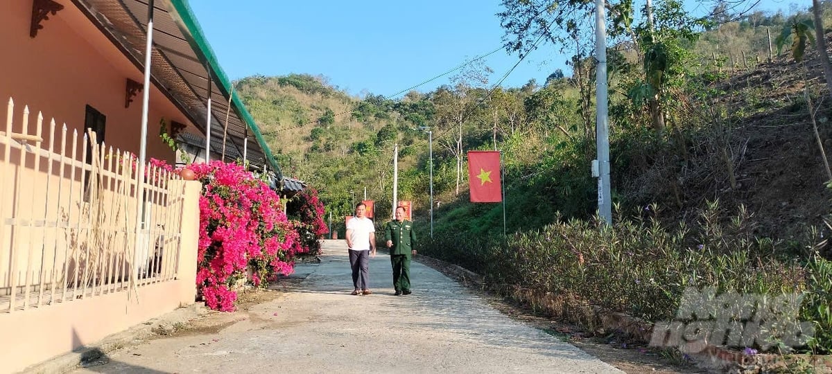 Bản Suối Tút được đánh giá tiêu chí môi trường đứng đầu xã Quang Chiểu. Ảnh: Thanh Tâm.