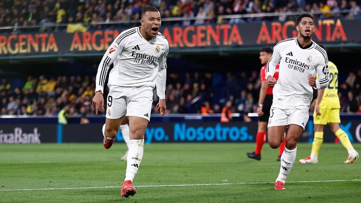 Mbappe tỏa sáng mang về 3 điểm cho Real Madrid. Ảnh: Realmadrid.com.