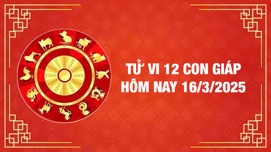 Tử vi 12 con giáp hôm nay Chủ Nhật ngày 16/3/2025