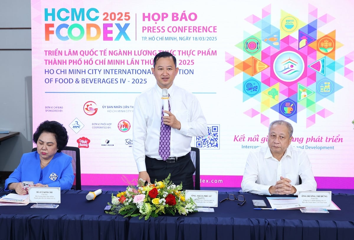 Mr. Tran Phu Lu, Director of the Ho Chi Minh City Investment and Trade Promotion Center (ITPC) spoke at the press conference. Photo: P.Q.