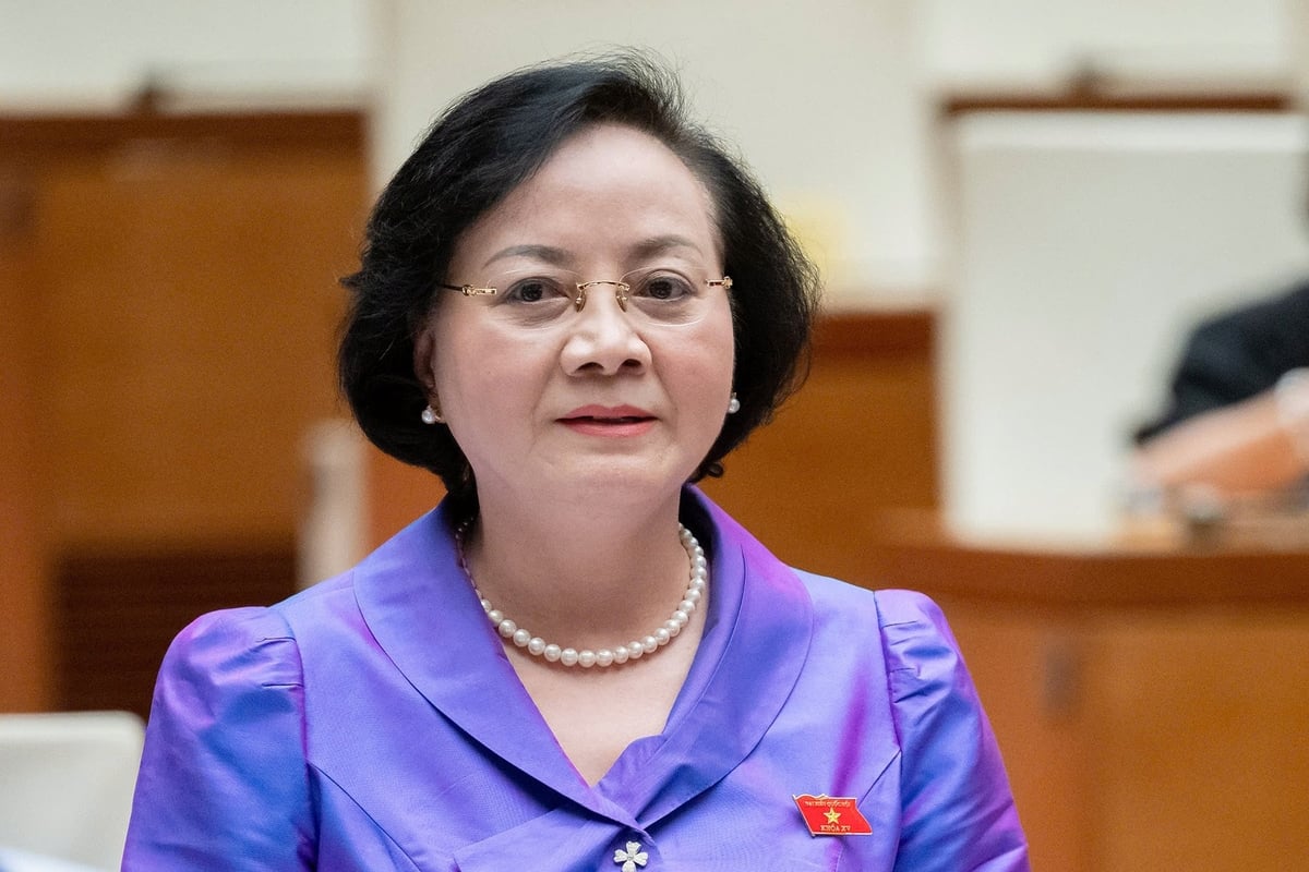 Minister of Home Affairs Pham Thi Thanh Tra. Photo: National Assembly.