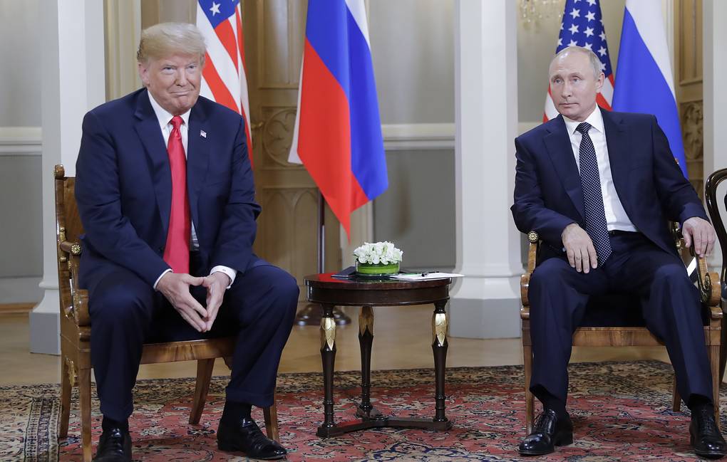 Tổng thống Mỹ Donald Trump và Tổng thống Nga Vladimir Putin đã có một cuộc điện đàm về cuộc xung đột Ukraine hôm 18/3. Ảnh: TASS.