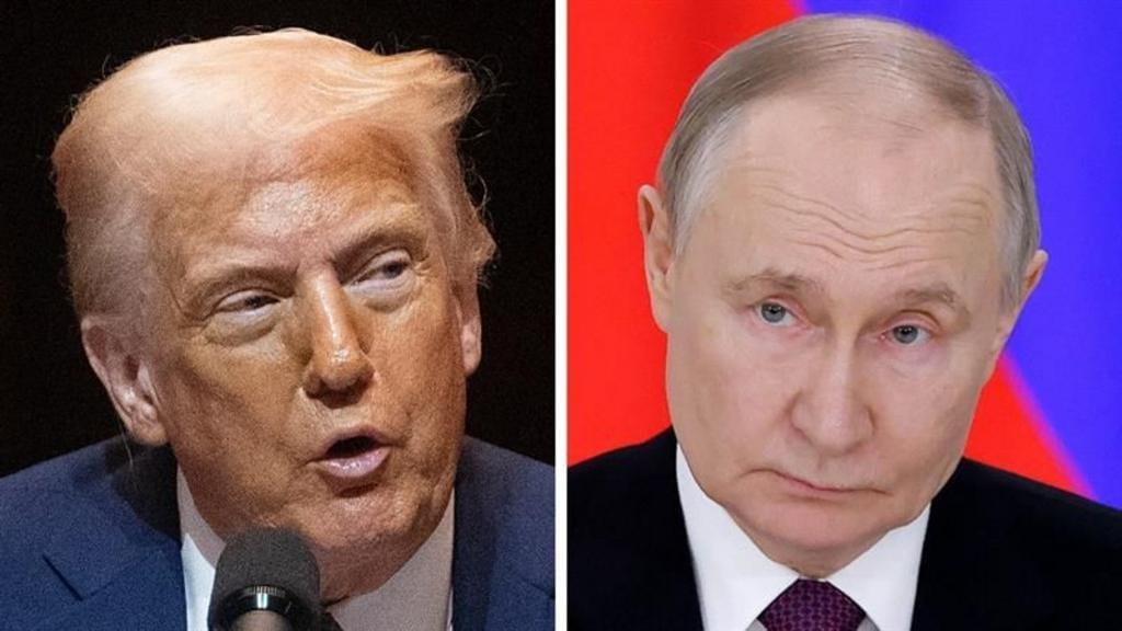 Nhà Trắng cho biết Tổng thống Donald Trump và Tổng thống Nga Vladimir Putin đã bắt đầu cuộc điện đàm trong bối cảnh chính quyền Mỹ tìm cách thuyết phục nhà lãnh đạo Nga ủng hộ đề xuất ngừng bắn trong 30 ngày, mở đường cho khả năng chấm dứt chiến tranh. Ảnh: BBC. 