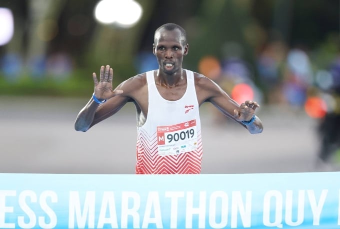 Edwin Yebei Kiptoo là ứng viên sáng giá cự ly 42 km tại Tiền Phong Marathon 2025. 