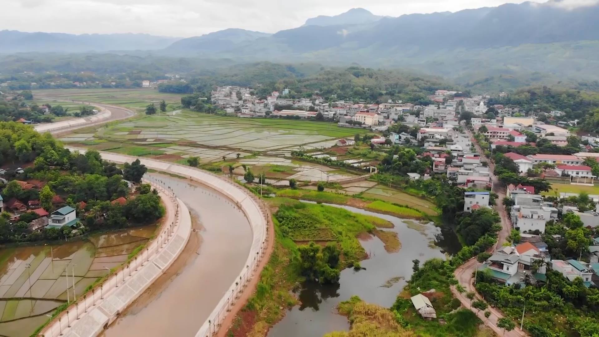 Một góc thị trấn Yên Châu. Ảnh: Tin tức Yên Châu.