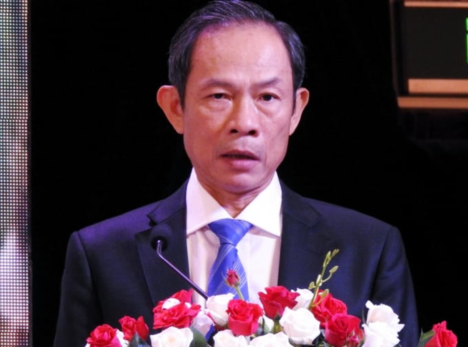 Ông Trần Ngọc Thuận - Chủ tịch HĐQT VRG phát biểu tại Hội nghị. Ảnh: BN.