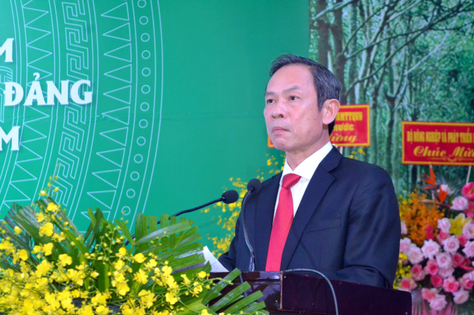 Ông Trần Ngọc Thuận - Chủ tịch HĐQT VRG phát biểu tại lễ kỷ niệm. Ảnh: Trần Trung.