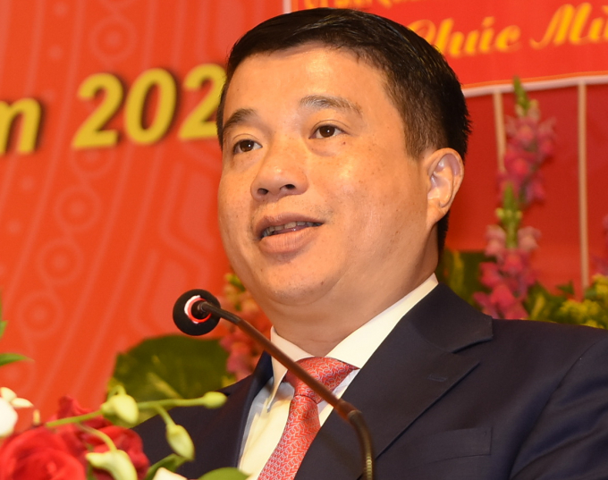 Ông Y Thanh Hà Niê Kđăm - Bí thư Đảng ủy Khối Doanh nghiệp Trung ương phát biểu tại Hội nghị.