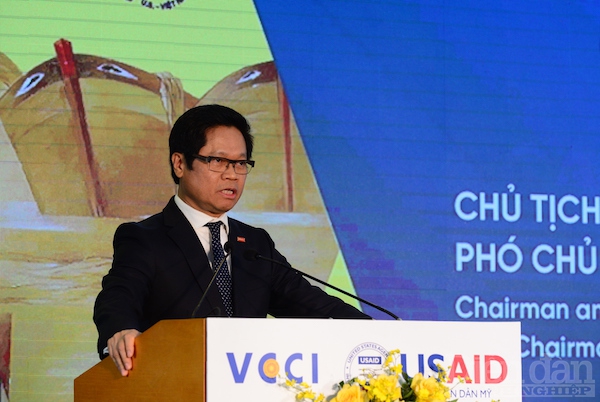 Theo TS Vũ Tiến Lộc - Chủ tịch Phòng Thương mại và Công nghiệp Việt Nam, chỉ số năng lực cạnh tranh cấp tỉnh PCI-2019 có điểm trung vị cao nhất từ trước tới nay, dàn nhạc cải cách đã đồng điệu hơn. Ảnh: Quốc Tuấn