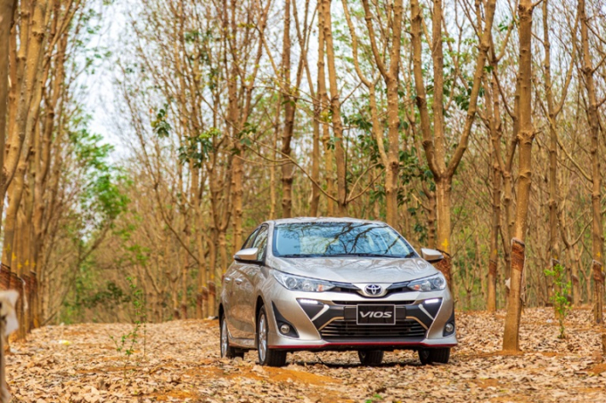 Toyota Vios giữ vững vị trí số 1 về doanh số toàn thị trường trong nhiều tháng liên tiếp. Ảnh: Toyota Việt Nam.