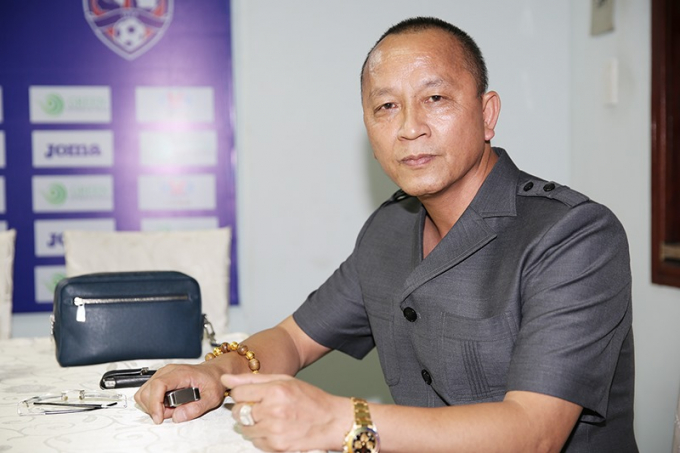 Ông Phạm Thanh Hùng, Chủ tịch CLB Bóng đá Than Quảng Ninh. Ảnh: VT