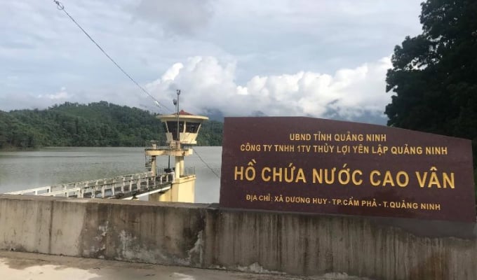 Hồ chứa nước Cao Vân, đang thuộc quyền quản lý, vận hành, khai thác của Công ty TNHH 1 TV Thủy lợi Yên Lập. Ảnh: Hoàng Nguyên