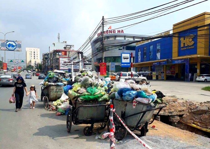 Tháng 11/2017, TP Hạ Long từng ngập ngụa trong rác thải sau khi INDEVCO ngừng nhận rác