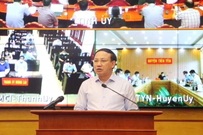 Ông Nguyễn Xuân Ký, Bí thư Tỉnh ủy Quảng Ninh phát biểu chỉ đạo tại hội nghị - Ảnh Thu Chung, Báo Quảng Ninh