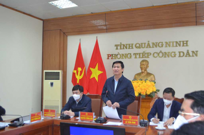 Ông Nguyễn Tường Văn, Chủ tịch UBND tỉnh, kết luận chỉ đạo giải quyết nội dung kiến nghị của công dân. Ảnh: Báo Quảng Ninh