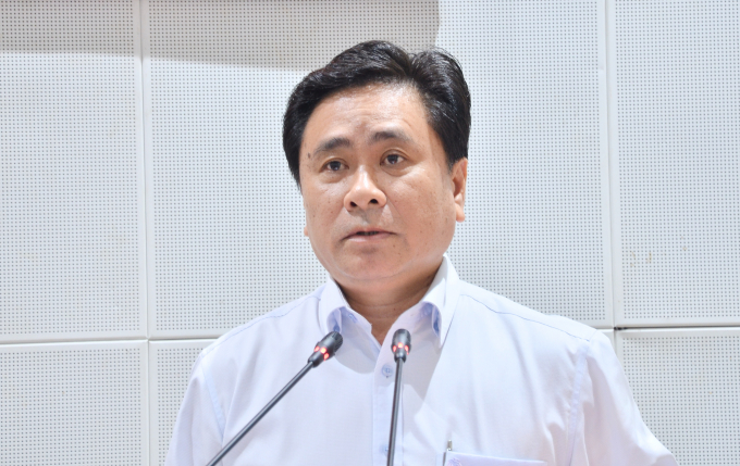 Ông Trần Văn Dũng, Phó Chủ tịch UBND tỉnh Tiền Giang cho biết: Tiền Giang phấn đấu xây dựng tỉnh đạt chuẩn nông thôn mới vào năm 2025. Ảnh: Minh Đảm.