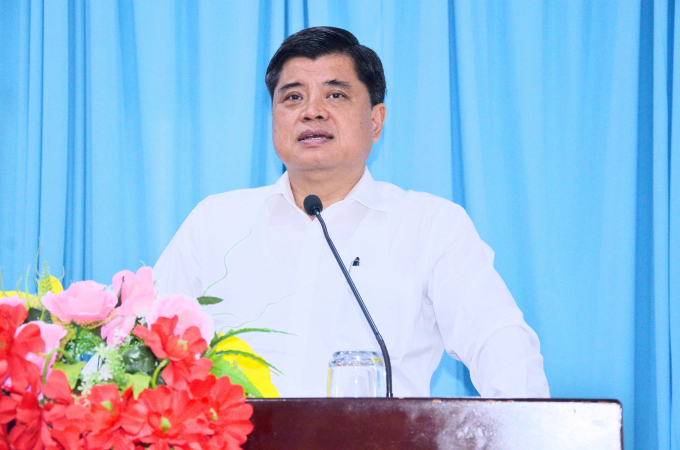 Thứ Trưởng Bộ NN-PTNT Trần Thanh Nam phát biểu tại hội nghị. Ảnh: Minh Đảm.