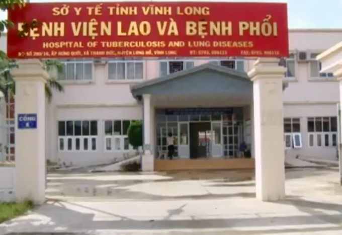 Bệnh viện Lao và bệnh phổi Vĩnh Long nơi bệnh nhân T cách ly điều trị. Ảnh: CTV.