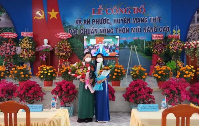 Chiều ngày 26/01, tỉnh Vĩnh Long tổ chức lễ công bố xã An Phước đạt chuẩn NTM nâng cao năm 2021. Ảnh: MĐ.