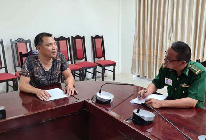 Ông Nguyễn Văn Lợi bị phát hiện nhập cảnh trái phép. Ảnh: BPQT.