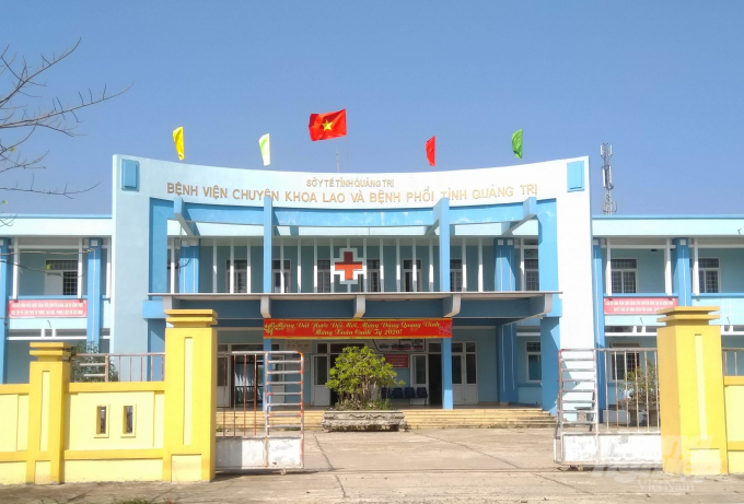 Bệnh viện chuyên khoa Lao và bệnh phổi Quảng Trị, nơi cách ly 8 người đi an dưỡng ở Đà Nẵng trở về địa phương. Ảnh: CĐ.