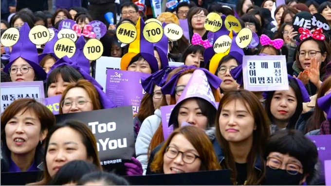 Phong trào #MeToo- khuyến khích như phụ nữ mạnh dạn tố cáo tội phạm tấn công tình dục đã mở ra cánh cửa công lý cho nhiều nạn nhân như bà Choi. Ảnh: Koreabizwire