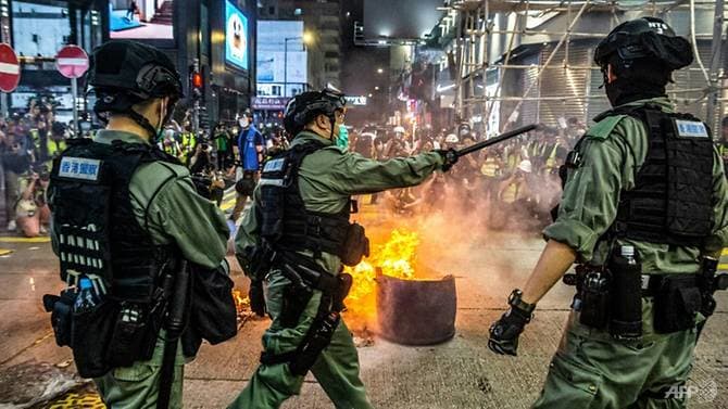 Hồng Kông đang là tâm điểm của cuộc đối đầu Mỹ- Trung thu hút sự quan tâm của thế giới. Ảnh: AFP 