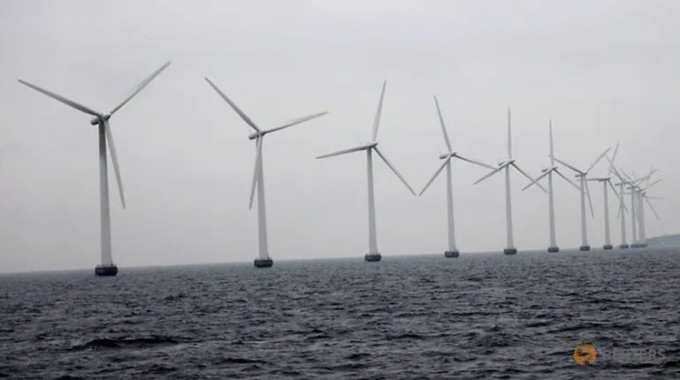 Trang trại tuabin điện gió ngoài khơi Middelgrunden ở Copenhagen, Đan Mạch Ảnh: Reuters