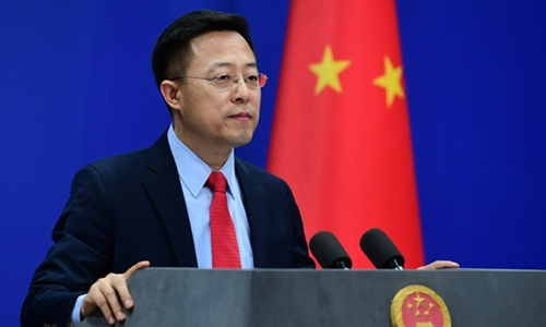 Người phát ngôn Bộ Ngoại giao Trung Quốc Triệu Lập Kiên. Ảnh: Global Times